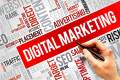 Digital Marketing word cloud, business concept